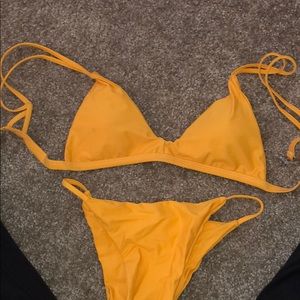 Yellow bikini